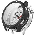Carcasa cu protectie ecran BizonMobile Felipe compatibila cu Xiaomi Watch S5, Negru 2 - lerato.ro