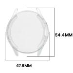 Carcasa cu protectie ecran BizonMobile Felipe compatibila cu Xiaomi Watch S5, Transparent 3 - lerato.ro