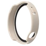 Carcasa cu protectie ecran din sticla securizata BizonMobile compatibila cu Huawei Watch GT6 41mm, Bej 6 - lerato.ro