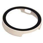 Carcasa cu protectie ecran din sticla securizata BizonMobile compatibila cu Huawei Watch GT6 41mm, Bej 7 - lerato.ro