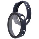 Carcasa cu protectie ecran din sticla securizata BizonMobile compatibila cu Huawei Watch GT6 41mm, Albastru 6 - lerato.ro