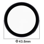 Carcasa cu protectie ecran din sticla securizata BizonMobile compatibila cu Huawei Watch GT6 41mm, Albastru 4 - lerato.ro
