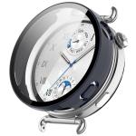 Carcasa cu protectie ecran din sticla securizata BizonMobile compatibila cu Huawei Watch GT6 41mm, Albastru 2 - lerato.ro