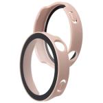 Carcasa cu protectie ecran din sticla securizata BizonMobile compatibila cu Huawei Watch GT6 41mm, Roz 6 - lerato.ro