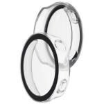 Carcasa cu protectie ecran din sticla securizata BizonMobile compatibila cu Huawei Watch GT6 41mm, Transparent 5 - lerato.ro