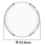 Carcasa cu protectie ecran BizonMobile Felipe compatibila cu Huawei Watch GT6 41mm, Transparent 3 - lerato.ro