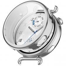 Carcasa cu protectie ecran BizonMobile Felipe compatibila cu Huawei Watch GT6 41mm, Silver