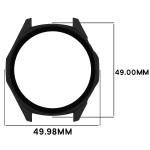 Carcasa cu protectie ecran din sticla securizata BizonMobile compatibila cu Huawei Watch GT6 46mm, Matte Black 3 - lerato.ro