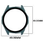 Carcasa cu protectie ecran din sticla securizata BizonMobile compatibila cu Huawei Watch GT6 46mm, Verde 3 - lerato.ro