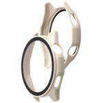 Carcasa cu protectie ecran din sticla securizata BizonMobile compatibila cu Huawei Watch GT6 46mm, Bej 5 - lerato.ro