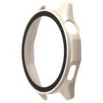 Carcasa cu protectie ecran din sticla securizata BizonMobile compatibila cu Huawei Watch GT6 46mm, Bej 4 - lerato.ro