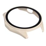 Carcasa cu protectie ecran din sticla securizata BizonMobile compatibila cu Huawei Watch GT6 46mm, Bej 8 - lerato.ro