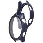 Carcasa cu protectie ecran din sticla securizata BizonMobile compatibila cu Huawei Watch GT6 46mm, Albastru 5 - lerato.ro