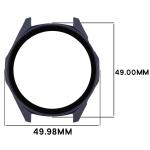 Carcasa cu protectie ecran din sticla securizata BizonMobile compatibila cu Huawei Watch GT6 46mm, Albastru 4 - lerato.ro