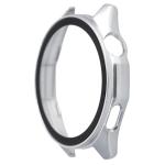 Carcasa cu protectie ecran din sticla securizata BizonMobile compatibila cu Huawei Watch GT6 46mm, Matte Silver 3 - lerato.ro