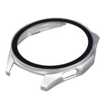 Carcasa cu protectie ecran din sticla securizata BizonMobile compatibila cu Huawei Watch GT6 46mm, Matte Silver 6 - lerato.ro