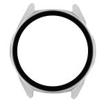 Carcasa cu protectie ecran din sticla securizata BizonMobile compatibila cu Huawei Watch GT6 46mm, Matte Silver 9 - lerato.ro