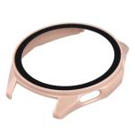 Carcasa cu protectie ecran din sticla securizata BizonMobile compatibila cu Huawei Watch GT6 46mm, Roz 9 - lerato.ro