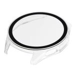 Carcasa cu protectie ecran din sticla securizata BizonMobile compatibila cu Huawei Watch GT6 46mm, Transparent 5 - lerato.ro