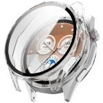 Carcasa cu protectie ecran din sticla securizata BizonMobile compatibila cu Huawei Watch GT6 46mm, Transparent 2 - lerato.ro