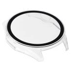 Carcasa cu protectie ecran din sticla securizata BizonMobile compatibila cu Huawei Watch GT6 46mm, Transparent 8 - lerato.ro