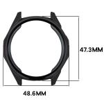Carcasa cu protectie ecran BizonMobile Felipe compatibila cu Huawei Watch GT6 46mm, Negru 3 - lerato.ro