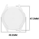 Carcasa cu protectie ecran BizonMobile Felipe compatibila cu Huawei Watch GT6 46mm, Transparent 3 - lerato.ro