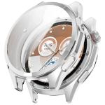 Carcasa cu protectie ecran BizonMobile Felipe compatibila cu Huawei Watch GT6 46mm, Silver 2 - lerato.ro