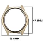 Carcasa cu protectie ecran BizonMobile Felipe compatibila cu Huawei Watch GT6 46mm, Gold 3 - lerato.ro