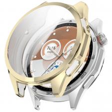 Carcasa cu protectie ecran BizonMobile Felipe compatibila cu Huawei Watch GT6 46mm, Gold