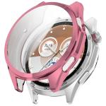 Carcasa cu protectie ecran BizonMobile Felipe compatibila cu Huawei Watch GT6 46mm, Roz 2 - lerato.ro