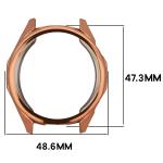 Carcasa cu protectie ecran BizonMobile Felipe compatibila cu Huawei Watch GT6 46mm, Rose Gold 3 - lerato.ro
