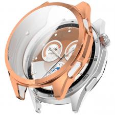 Carcasa cu protectie ecran BizonMobile Felipe compatibila cu Huawei Watch GT6 46mm, Rose Gold