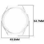 Carcasa cu protectie ecran BizonMobile Felipe compatibila cu Huawei Watch GT6 Pro 46mm, Transparent 3 - lerato.ro