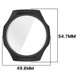 Carcasa cu protectie ecran BizonMobile Felipe compatibila cu Huawei Watch GT6 Pro 46mm, Negru 3 - lerato.ro