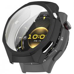 Carcasa cu protectie ecran BizonMobile Felipe compatibila cu Huawei Watch GT6 Pro 46mm, Negru