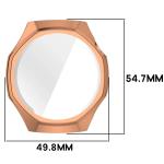 Carcasa cu protectie ecran BizonMobile Felipe compatibila cu Huawei Watch GT6 Pro 46mm, Rose Gold 3 - lerato.ro