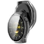 Carcasa cu protectie ecran din sticla securizata BizonMobile compatibila cu Huawei Watch GT6 Pro 46mm, Transparent 5 - lerato.ro