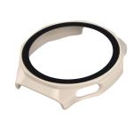 Carcasa cu protectie ecran din sticla securizata BizonMobile compatibila cu Huawei Watch GT6 Pro 46mm, Bej 8 - lerato.ro
