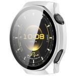Carcasa cu protectie ecran din sticla securizata BizonMobile compatibila cu Huawei Watch GT6 Pro 46mm, Matte Silver 6 - lerato.ro