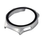 Carcasa cu protectie ecran din sticla securizata BizonMobile compatibila cu Huawei Watch GT6 Pro 46mm, Matte Silver 7 - lerato.ro