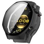 Carcasa cu protectie ecran din sticla securizata BizonMobile compatibila cu Huawei Watch GT6 Pro 46mm, Negru 2 - lerato.ro
