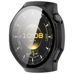 Carcasa cu protectie ecran din sticla securizata BizonMobile compatibila cu Huawei Watch GT6 Pro 46mm, Negru 6 - lerato.ro