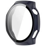Carcasa cu protectie ecran din sticla securizata BizonMobile compatibila cu Huawei Watch GT6 Pro 46mm, Albastru 4 - lerato.ro