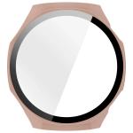 Carcasa cu protectie ecran din sticla securizata BizonMobile compatibila cu Huawei Watch GT6 Pro 46mm, Roz 8 - lerato.ro