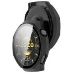 Carcasa cu protectie ecran din sticla securizata BizonMobile compatibila cu Huawei Watch GT6 Pro 46mm, Matte Black 5 - lerato.ro