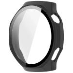 Carcasa cu protectie ecran din sticla securizata BizonMobile compatibila cu Huawei Watch GT6 Pro 46mm, Matte Black 4 - lerato.ro