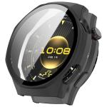 Carcasa cu protectie ecran din sticla securizata BizonMobile compatibila cu Huawei Watch GT6 Pro 46mm, Matte Black 2 - lerato.ro