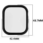 Carcasa cu protectie ecran BizonMobile Adamo compatibila cu Xiaomi Redmi Watch 6, Negru 3 - lerato.ro
