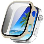 Carcasa cu protectie ecran BizonMobile Adamo compatibila cu Xiaomi Redmi Watch 6, Bej 2 - lerato.ro